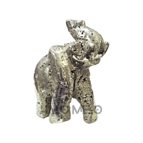 Peruvian Pyrite Elephant Carving #13