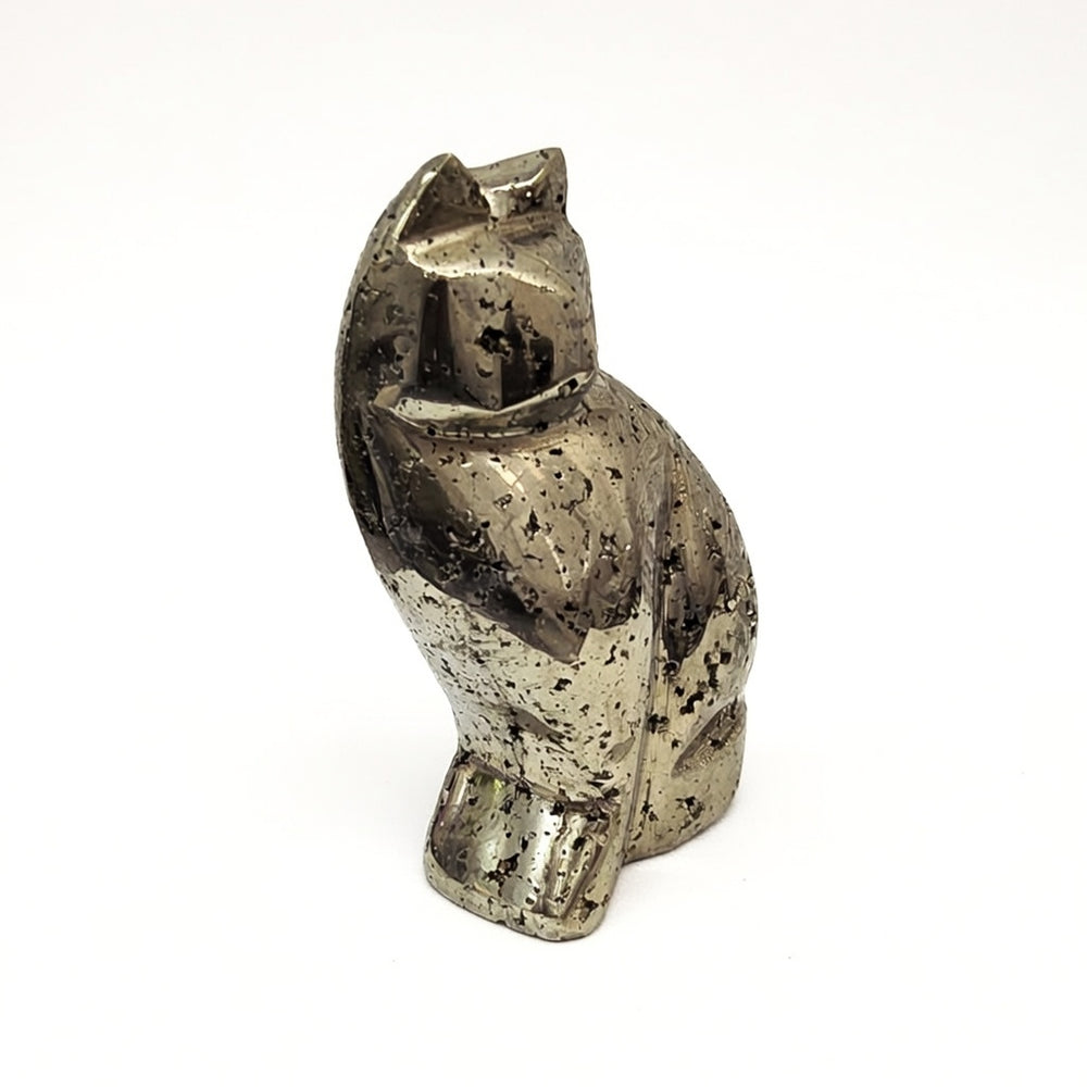 Peruvian Pyrite Cat Carving #25