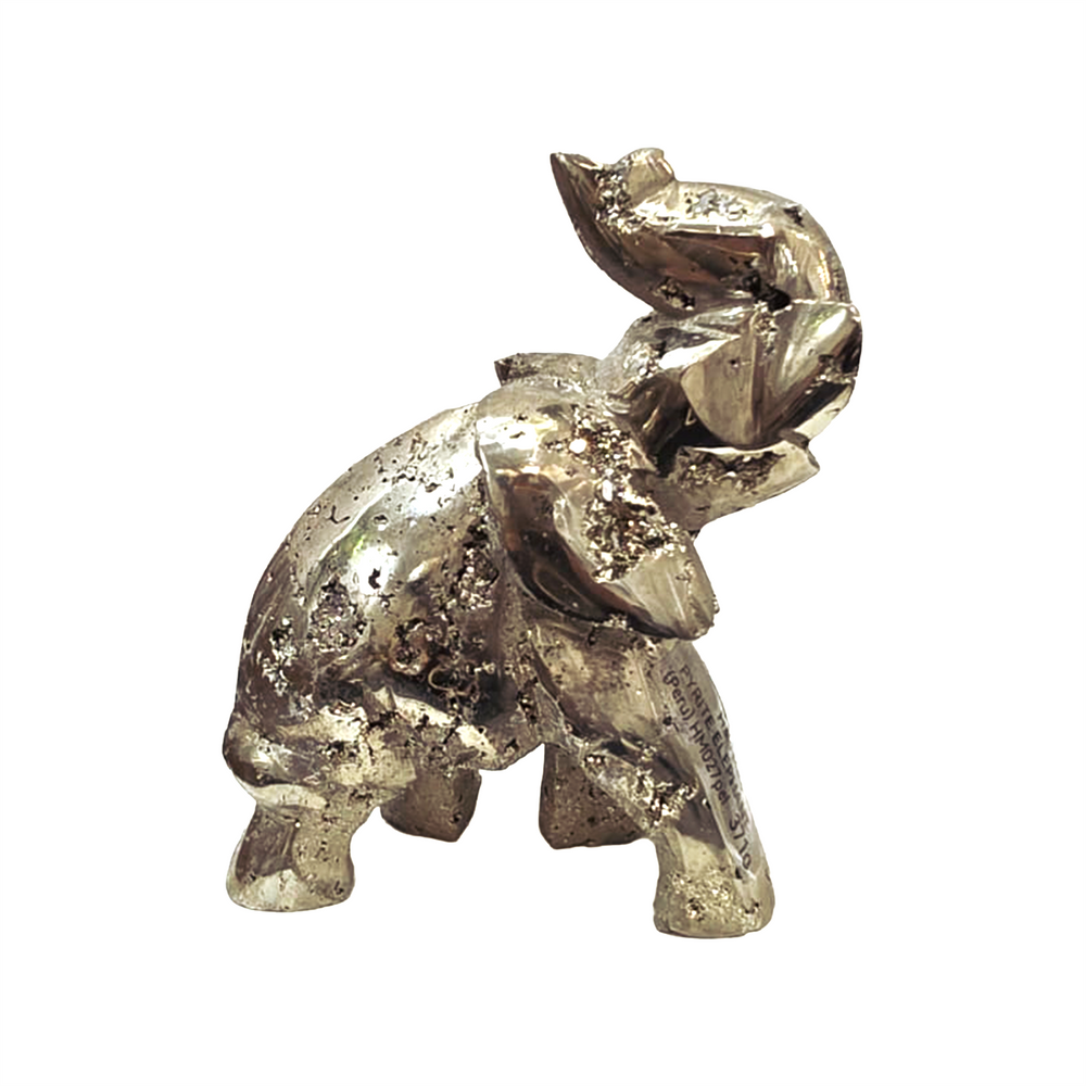 Peruvian Pyrite Elephant Carving #27
