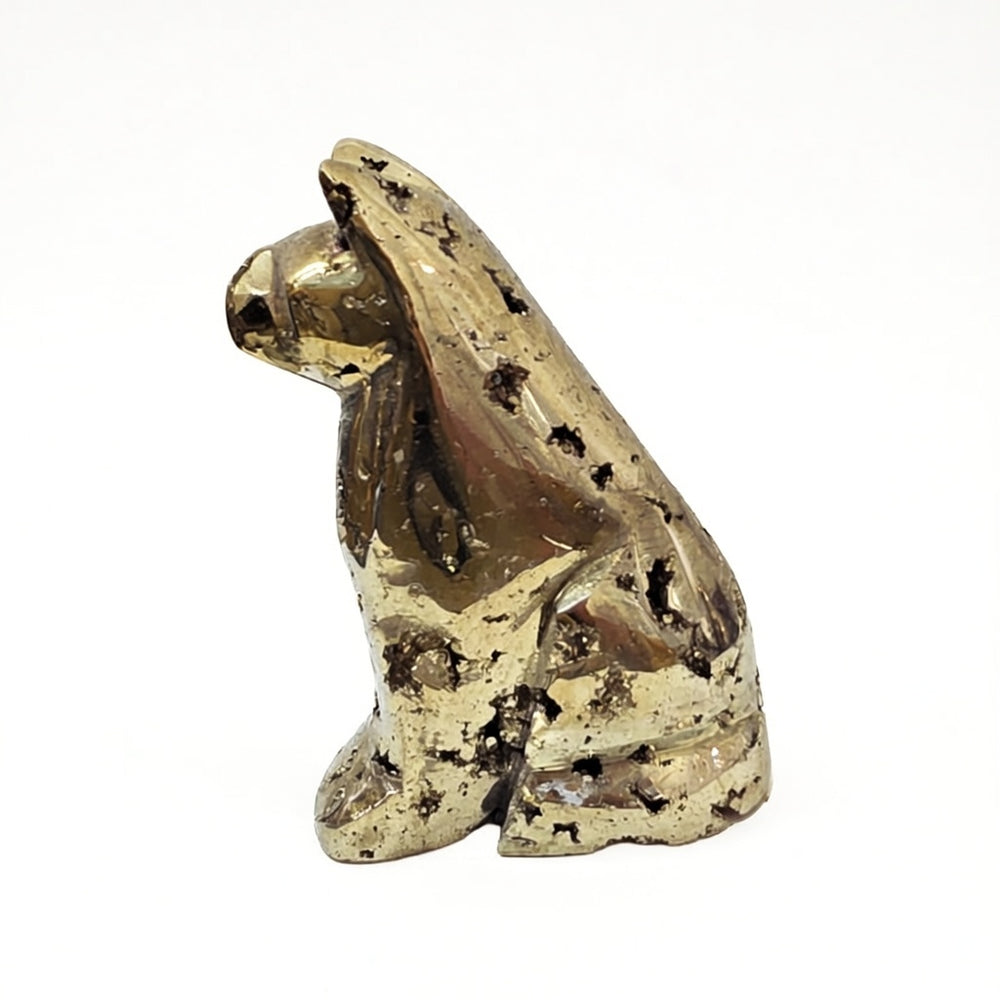 Peruvian Pyrite Cat Carving #31