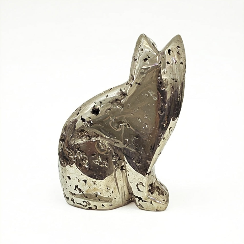 Peruvian Pyrite Cat Carving #33