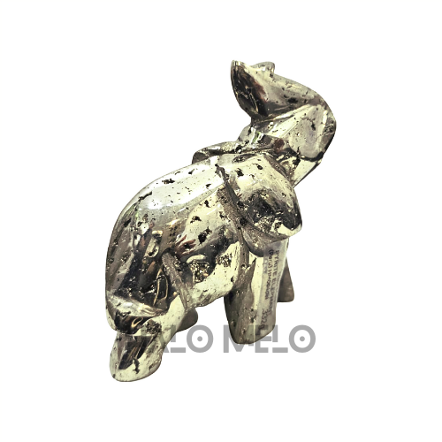 Peruvian Pyrite Elephant Carving #5