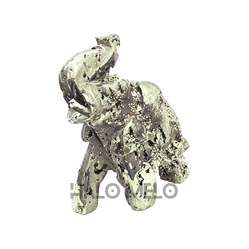 Peruvian Pyrite Elephant Carving #7