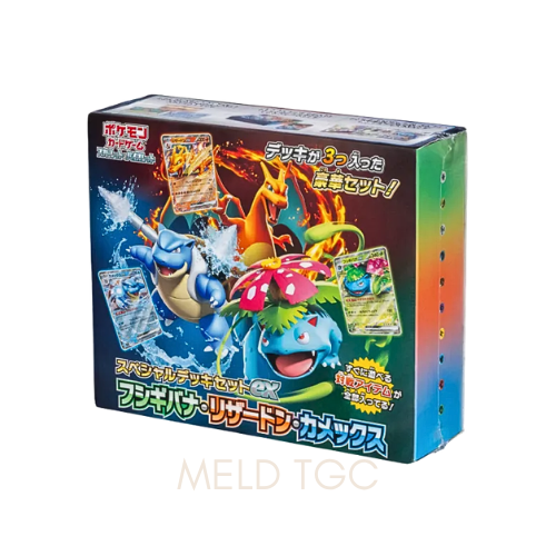 Pokemon Card Game Scarlet & Violet Special deck set ex _Venusaur & Charizard & Blastoise