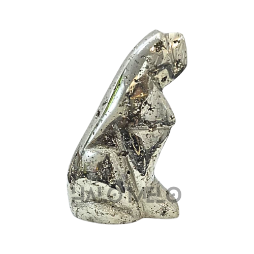 Peruvian Pyrite Dog Carving #18