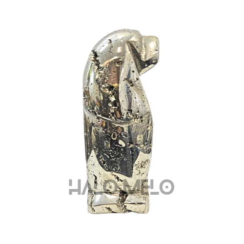 Peruvian Pyrite Dog Carving #21