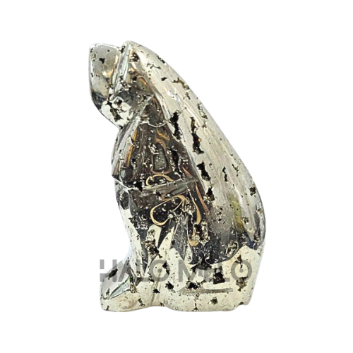 Peruvian Pyrite Dog Carving #4