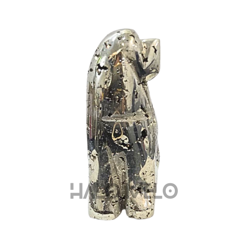 Peruvian Pyrite Dog Carving #29