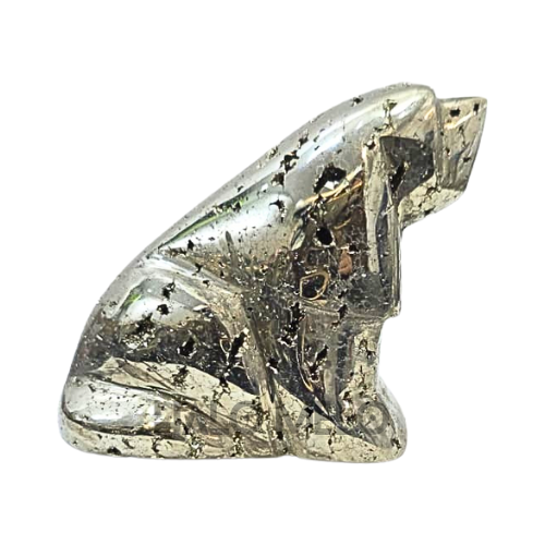 Peruvian Pyrite Dog Carving #31