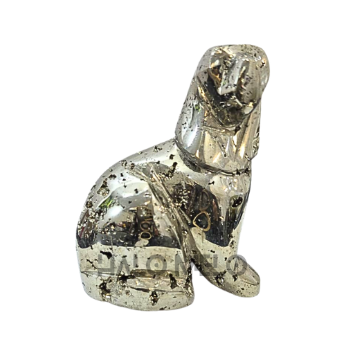 Peruvian Pyrite Dog Carving #5