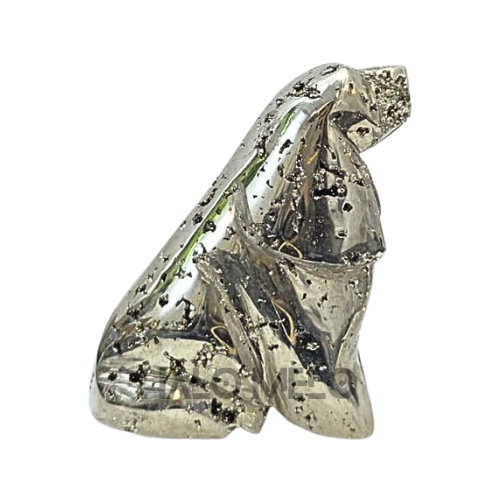 Peruvian Pyrite Dog Carving #38
