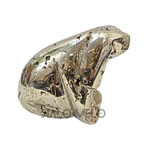 Peruvian Pyrite Dog Carving #44