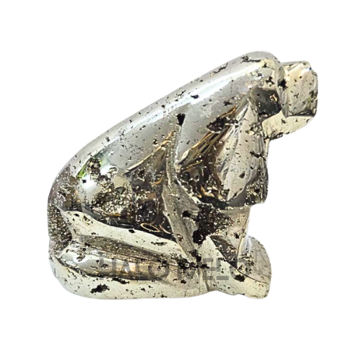 Peruvian Pyrite Dog Carving #7