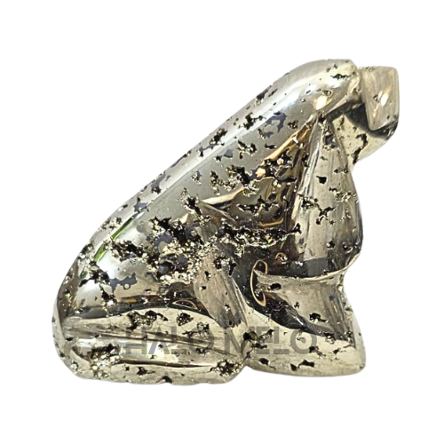 Peruvian Pyrite Dog Carving #8