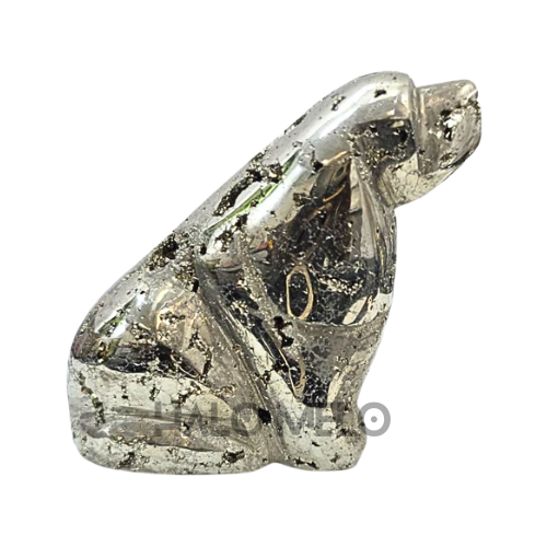 Peruvian Pyrite Dog Carving #11