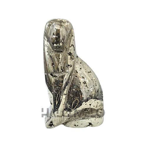 Peruvian Pyrite Dog Carving #12