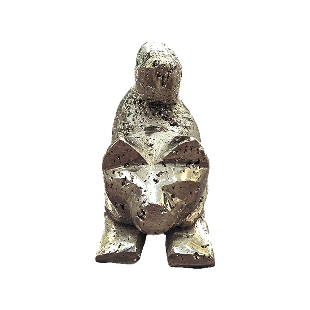 Peruvian Pyrite Cat Carving