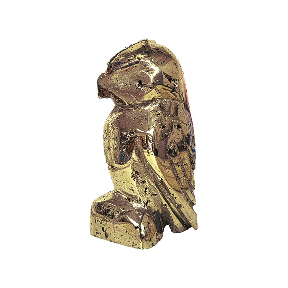 Peruvian Pyrite Owl Carving #1